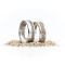 KOMPLET OBRĄCZEK TITANIUM & BALTIC SAND